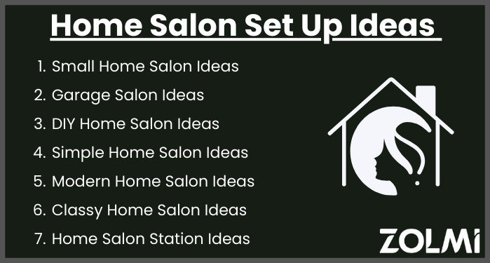 Home salon set up ideas